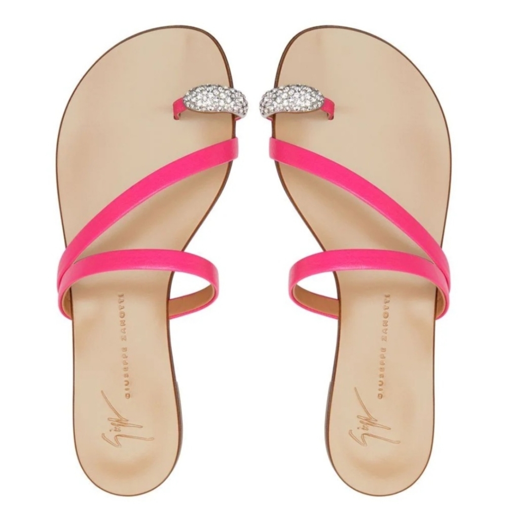 Giuseppe Zanotti Crystal Ring Sandals